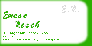 emese mesch business card